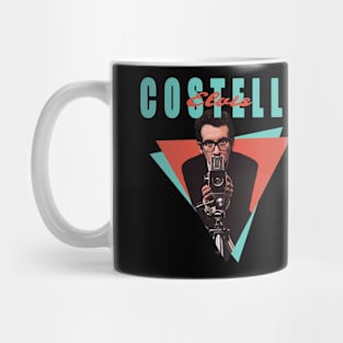 Elvis Costello - Aesthetic Retro Style Mug